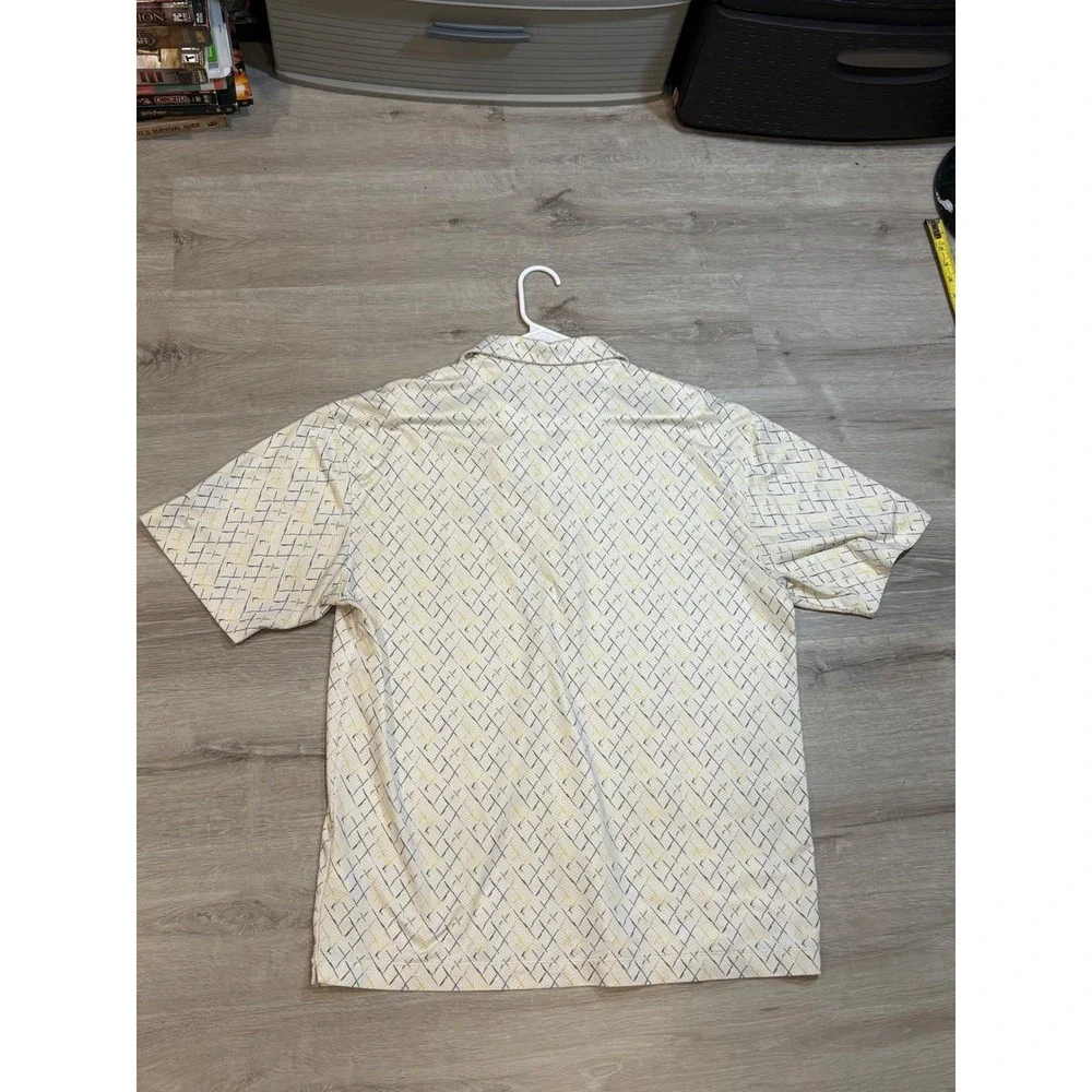 Nike Golf Polo Shirt‎ Dri-Fit Athletic Golfing Patterned Large